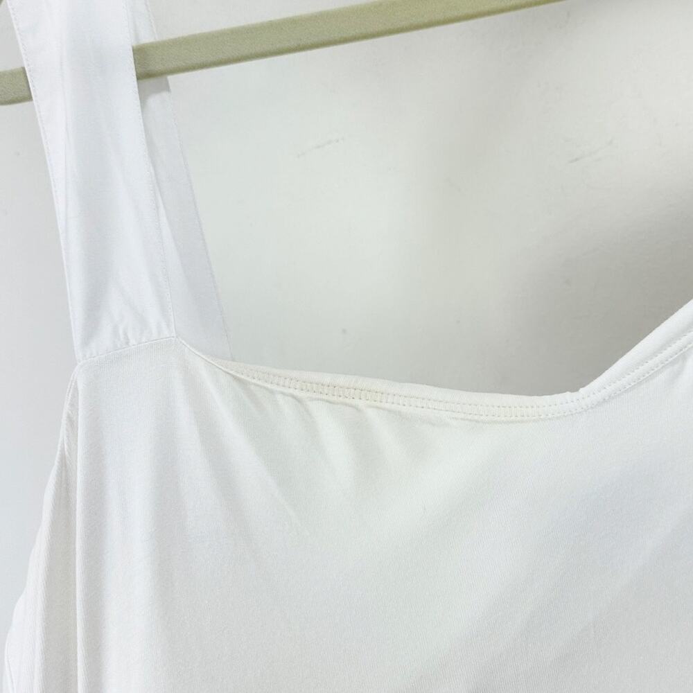 J.Crew Sweetheart Tank Maxi Dress Poplin A Line Skirt Retro Classic White Large - Picture 12 of 12
